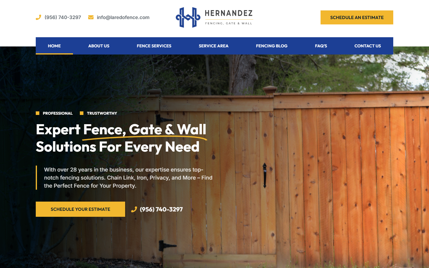 Hernandez Fencing website