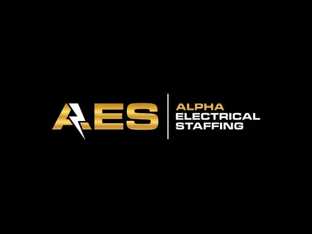Alpha Electrical Staffing logo design, concept 3