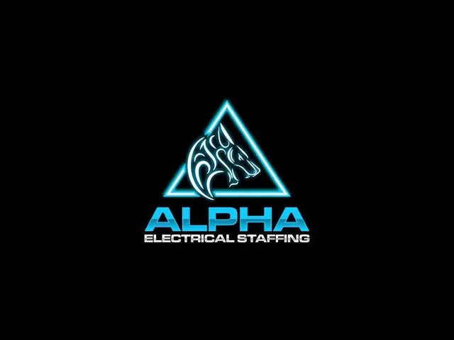 Alpha Electrical Staffing logo design, concept 5