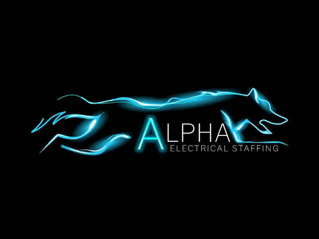 Alpha Electrical Staffing logo design, concept 22