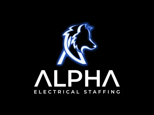 Alpha Electrical Staffing logo design, concept 34