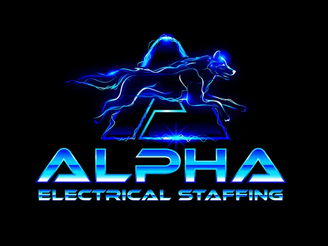Alpha Electrical Staffing logo design, concept 39