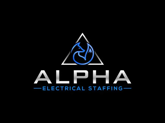 Alpha Electrical Staffing logo design, concept 46