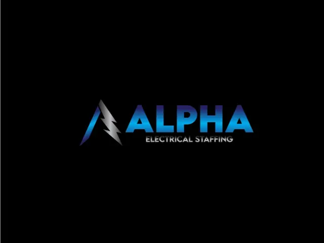 Alpha Electrical Staffing logo design, concept 64
