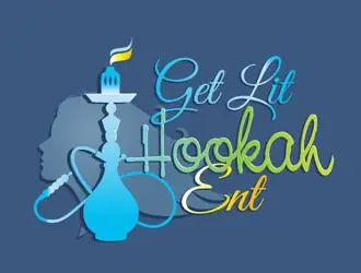 Get Lit Hookah Ent logo design, concept 6
