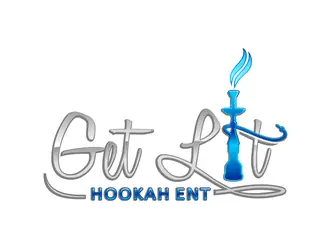 Get Lit Hookah Ent logo design, concept 7