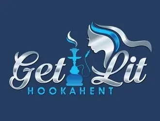 Get Lit Hookah Ent logo design, concept 10