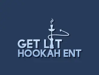 Get Lit Hookah Ent logo design, concept 13