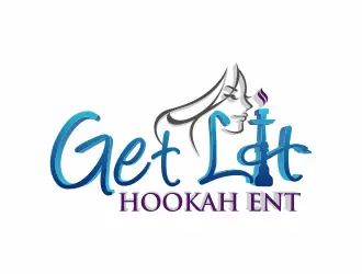 Get Lit Hookah Ent logo design, concept 29