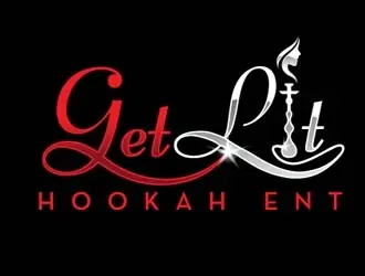 Get Lit Hookah Ent logo design, concept 39