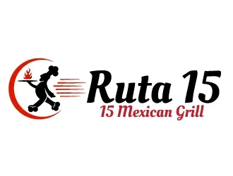 Ruta 15 Mexican Grill logo design, concept 2