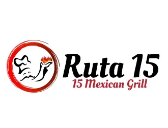 Ruta 15 Mexican Grill logo design, concept 5