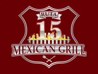 Ruta 15 Mexican Grill logo design, concept 24