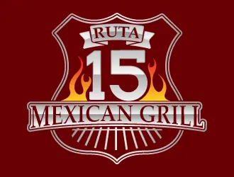 Ruta 15 Mexican Grill logo design, concept 28