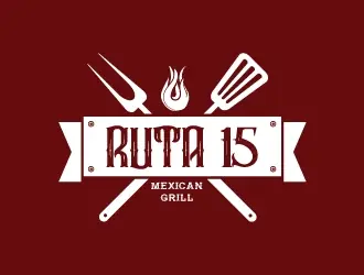 Ruta 15 Mexican Grill logo design, concept 32