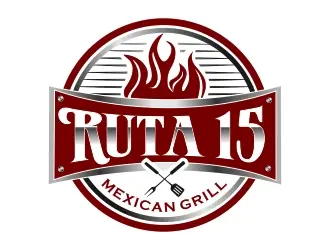 Ruta 15 Mexican Grill logo design, concept 63