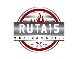 Ruta 15 Mexican Grill logo design, concept 66