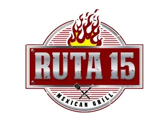 Ruta 15 Mexican Grill logo design, concept 70