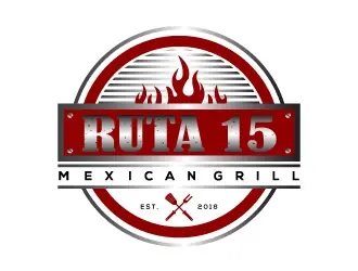 Ruta 15 Mexican Grill logo design, concept 78