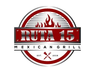 Ruta 15 Mexican Grill logo design, concept 79